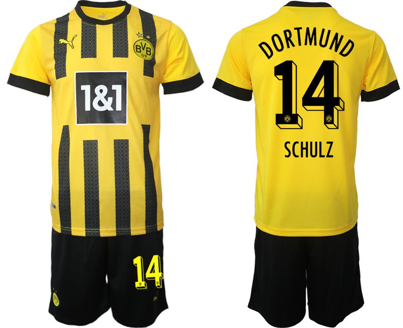 Men 2022-2023 Club Borussia Dortmund home yellow 14 Soccer Jersey